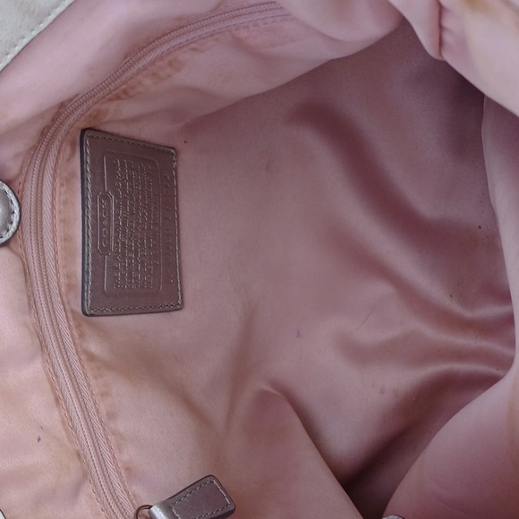 Coach Ashley White Silver leather tote satchel F15513 - Picture 10 of 16